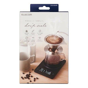 GR ELECOM Lb`XP[ fW^XP[ R[q[XP[ vʊ nJ ő2kg 0.1gP ubN(HCS-KS04BK) [J[݌ɕi