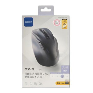 GR ELECOM Q̎gSn CX}EX É  2.4GHz 5{^ ɂ 傫 LTCY EX-G ubN(M-XGL30DBSKBK) [J[݌ɕi