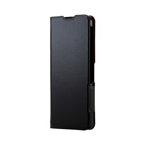 �G���R�� ELECOM BASIO active2 �V���v���X�}�z6 �P�[�X ���U�[ �蒠�^ �ϏՌ� �u���b�N(PM-S224PLFUBK) ���[�J�[�݌ɕi