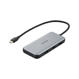 【P5E】エレコム USB Type C ドッキングステーション ハブ 5-in-1 PD 85W USB-C ×1 USB-A ×3 HDMI ×1 シルバー(DST-C26SV) メーカー在庫品