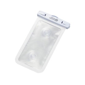 【P5E】エレコム スマートフォン用防水ケース/IPX8/お風呂用(P-WPSB04WH) メーカー在庫品