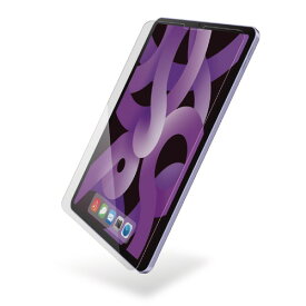 エレコム 11インチ iPad Air (M2) 2024年 用 ガラスフィルム 高透明 ガイドフレーム付 表面硬度10H 指紋防止 飛散防止(TB-A24MFLGG) メーカー在庫品