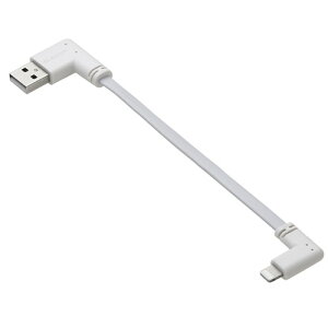 GR ELECOM oCobe[pP[u(USB-A - Lightning/USB2.0) zCg(MPA-UALLL01WH) [J[݌ɕi