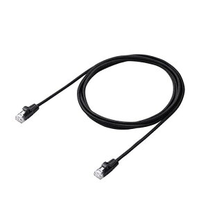 �G���R�� ELECOM Cat6A LAN�P�[�u��(���ϋv) �������ʐM�ɍœK��10�M�K�r�b�g�C�[�T�l�b�g(10GBASE-T) 2m �u���b�N(LD-GPAM/BK20) ���[�J�[�݌ɕi
