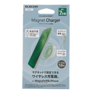 GR ELECOM CX[d 7.5W }Olbg  P[ǔ^ iPhone Airpod(W-MA02WH) [J[݌ɕi
