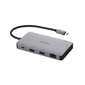 GR ELECOM hbLOXe[V9in1(USB PD3.1Ή) ^m[gp\R̋@\g Vo[(DST-090BP1SV) 񂹏i