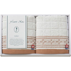 今治タオル Heart Note ウォッシュタオル2P 34×30cm(B1054547) 取り寄せ商品