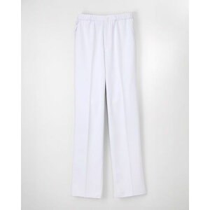 ナガイレーベン 男女兼用パンツ ホワイト S AW-5213(68-2009-71) 取り寄せ商品