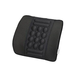 AQUA DREAM (アクアドリーム) 腰枕 クールメッシュ 37×38×11cm ブラック AQ-HB010(69-1331-25) 取り寄せ商品