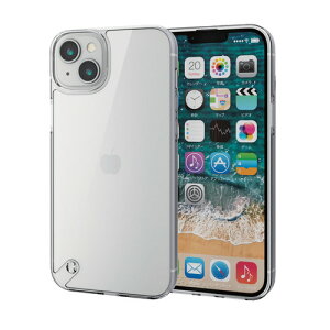 �G���R�� ELECOM iPhone14 Plus �P�[�X �J�o�[ �n�C�u���b�h �ϏՌ� ���Ռ��z�� �X���� �N���A(PM-A22BHVCKCR) ���[�J�[�݌ɕi