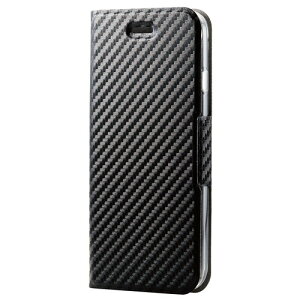 �G���R�� ELECOM iPhone SE ��3����/��2���� �p �P�[�X �J�[�{����(�u���b�N) PM-A22SPLFUCB ���[�J�[�݌ɕi