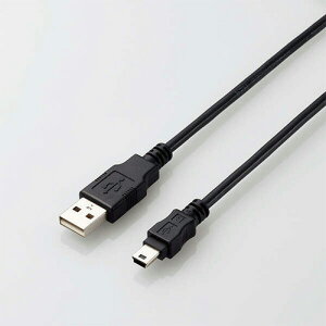�G���R�� ELECOM USB2.0 A-miniB�P�[�u�� 1.0m RoHS�w�ߏ���(10����) 1�{(U2C-AM10BK/ID) ���񂹏��i