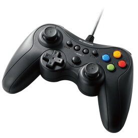 エレコム ゲームパッド PCコントローラー USB接続 Xinput Xbox系ボタン配置 FPS仕様 高耐久ボタン 振動 ブラック(JC-GP30XVBK) メーカー在庫品