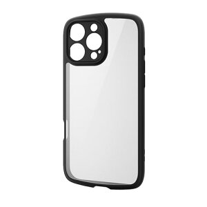 �G���R�� ELECOM iPhone 16 Pro Max TOUGH SLIM LITE �n�C�u���b�h�P�[�X �t���[���J���[ ��(PM-A24DTSLFCKBK) ���[�J�[�݌ɕi