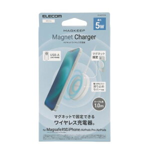 GR ELECOM CX[d 5W }Olbg  P[ǔ^ iPhone Airpods(W-MA01WH) [J[݌ɕi