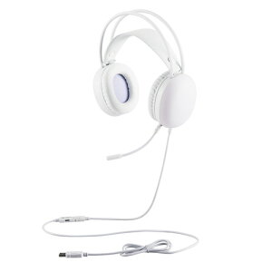 GR ELECOM Q[~OwbhZbg L USB Aڑ RGB LED I[o[wbh Pw }CNtL zCg(HS-G09SUWH) [J[݌ɕi