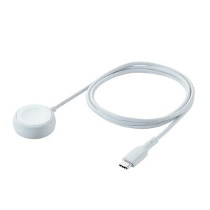 GR ELECOM Apple Watch [d USB-CP[u 1m yUltra 2/SE 2/Series9/8/7Ήz zCg(MPA-AWCCQ10WH) [J[݌ɕi