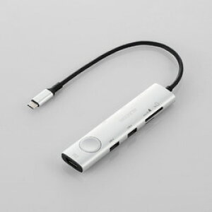 GR ELECOM Type-ChbLOXe[V/ʃIItXCb`t/USB PDΉ/USB-A×(DST-S080BPSV) [J[݌ɕi