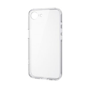 エレコム ELECOM iPhone 16e ケース メタルステッカー付 背面ガラス 極限保護 クリア(PM-A25SHVCGKCR) メーカー在庫品