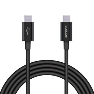 �G���R�� ELECOM USB Type C �P�[�u�� 2m PD 60W �f���V�j�N�C �ϋv�d�l �u���b�N(MPA-CCPS20PNBK) ���[�J�[�݌ɕi