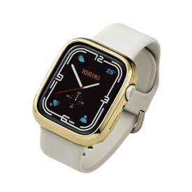 エレコム Apple Watch45mm用ソフトバンパー ゴールド(AW-21ABPUGD) メーカー在庫品