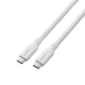 GR ELECOM USB Type-C to USB Type-CP[u USB3.1 100WΉ VRbV 1.0m zCg(MPA-CC1GSM10WH) [J[݌ɕi