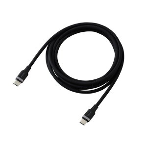 �G���R�� ELECOM USB Type-C �P�[�u�� ( C to C ) 2m PD 100W �V���R���f�� �u���b�N(MPA-CC5PSSA20BK) ���[�J�[�݌ɕi