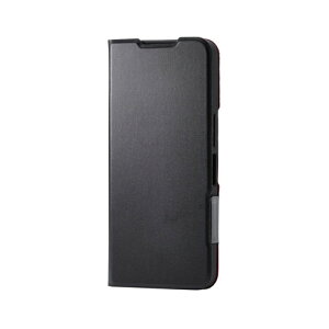 �G���R�� ELECOM AQUOS wish5 �P�[�X ���U�[ �蒠�^ �}�O�l�b�g �Ռ��z�� ���y�� �u���b�N(PM-S251PLFUBK) ���[�J�[�݌ɕi