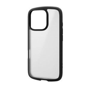 GR ELECOM iPhone 16 Pro P[X nCubh Ռz y JYی݌v Xgbvz[t TOUGH SLIM ubN(PM-A24CTSLFCSBK) [J[݌ɕi