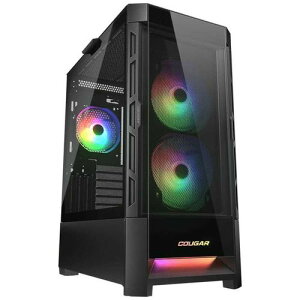 COUGAR PC@P[X CGR-5ZD1B-RGB (Duoface RGB Black)(4541995037078) 񂹏i
