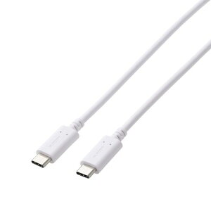 GR ELECOM USB-C (C to C) USB2.0 2m PD 60WyPS5/4 Rg[[ OtP HDD SSD USB Cz zCg(GM-CC20WH) [J[݌ɕi