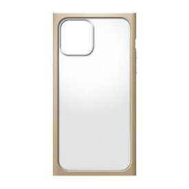 PGA iPhone 12 Pro / iPhone 12用 ガラスタフケース スクエア ベージュ(PG-20GGT07BE) 取り寄せ商品
