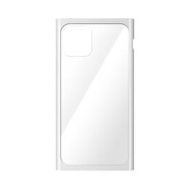 PGA iPhone 11 Pro用 クリアガラスタフケース スクエア型 ホワイト(PG-19AGT11WH) 取り寄せ商品