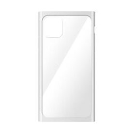 PGA iPhone 11 Pro Max用 クリアガラスタフケース スクエア型 ホワイト(PG-19CGT11WH) 取り寄せ商品
