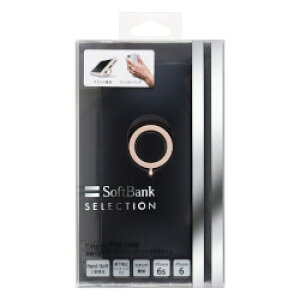 SoftBank@SELECTIONi[J[j tBK[OP[X for iPhone 6s/6 ubN SB-IA12-CBRG/BK 񂹏iyʌz
