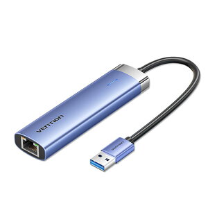VENTION VENTION 5-in-1 USB-A 3.0 to USB 3.0 x 3/RJ45/USB-C hbLOXe[V(TG-0750) 񂹏i