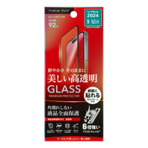PGA s[V[G[ iPhone 16 Plus/15 Plusp tSʕیKX PETt[(PG-24CGLF01CL) 񂹏i