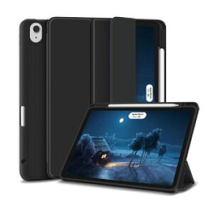 エムディーエス iPad Air 10.9(第4世代)対応 耐衝撃フラップケース ブラック(MDS-TPUCIPA4FLBK3) 取り寄せ商品