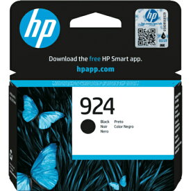 日本HP HP 924 インクカートリッジ 黒(4K0U6NA) 目安在庫=△