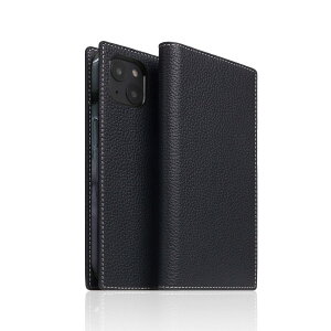 SLG Design Full Grain Leather Case for iPhone 14 �u���b�N�u���[ �蒠�^(SD24311i14BB) �ڈ��݌�=���y���ʌ���z