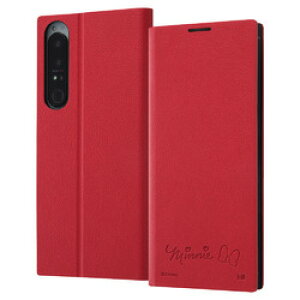 レイ・アウト Xperia 1 IV ディズニー/耐衝撃 手帳 サイドマグ/ミニー(RT-RDXP1M4TBC7/MN) 取り寄せ商品