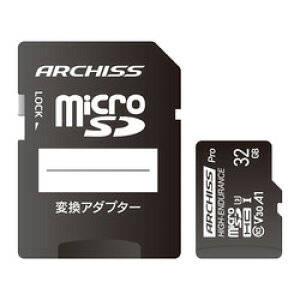 A[LTCg ARCHISS Professional microSDHCJ[h UHS-I U3 C10 V30 A1 32GB(AS-032GMS-PV3) 񂹏i