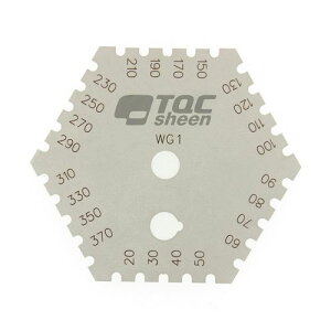 TQC Sheen 角形ウェットフィルム膜厚計 測定範囲:20〜370μm (1個)(4-4771-01) 目安在庫=△