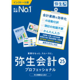 弥生 弥生会計 25 プロフェッショナル 通常版 <インボイス制度・電子帳簿保存法(対応OS:その他)(YRAU0001) 目安在庫=△