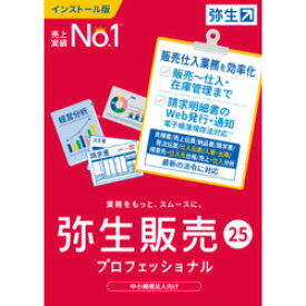 弥生 弥生販売 25 プロフェッショナル 通常版 &lt;インボイス制度対応&gt;(対応OS:その他)(HRAU0001) 目安在庫=△