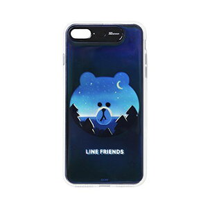 LINE FRIENDS iPhone 8 Plus/7 Plus Light UP CASE uE(KCL-LBR003) d݌ɕi