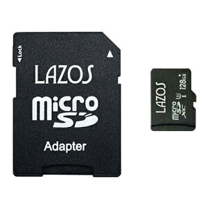 Lazos y20Zbgz microSDXC[J[h 128GB UHS-I U3 CLASS10 pb(L-B128MSD10-U3X20) 񂹏i