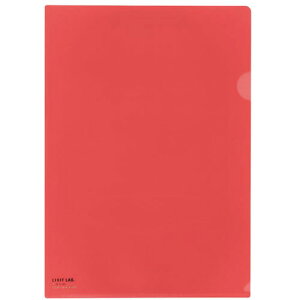 LIHIT LAB. 【30個セット】 カラークリヤーホルダー A4 赤(F-78-3-RDX30) 取り寄せ商品