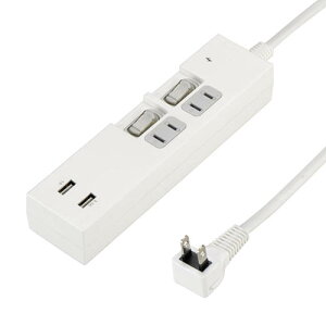 YAZAWA 5Zbg ʃXCb`t2AC2USB3.4A2mzCg(Y02KS422WH2UX5) 񂹏i