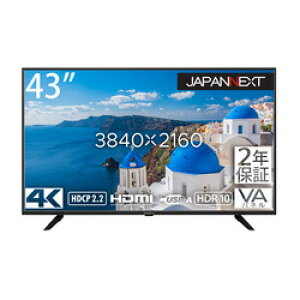 JAPANNEXT JN-HDR430V4K 43C` 4Kj^[ 2Nۏ VApl 񂹏i